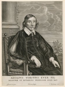 Retrato de Adolph Vorst, professor em Leiden de Paulus Pontius