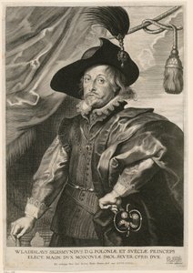 Retrato de Ladislau IV Vasa, príncipe da Polónia e da Suécia de Paulus Pontius