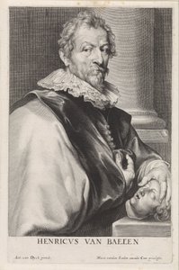 Retrato do pintor Hendrik van Balen (I) de Paulus Pontius