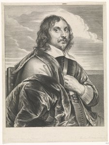Retrato do pintor Jan Davidsz. de Heem de Paulus Pontius