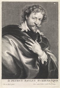 Retrato do pintor Peter Paul Rubens de Paulus Pontius