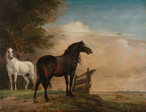 Dois Cavalos num Prado perto de um Portão
Dois Cavalos perto de um Portão num Prado de Paulus Potter