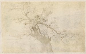 Estudo de uma árvore gnarled de Paulus Willemsz. van Vianen