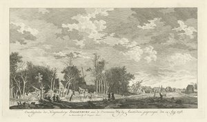 Ruínas da fábrica de pó de Sollenburg após a explosão de 14 de Agosto de 1758
Restos da fábrica de pó de Sollenburg no Overtoomse Weg de Amesterdão, explodida em 15 de Agosto de 1758 (título sobre o objecto)