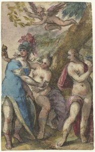 O julgamento de Paris de Paulus van Wtewael (possibly)