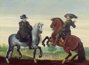 Maurits (1567-1625) e Frederik Hendrik (1584-1647) de Nassau, príncipes de Orange