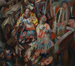 Leste e Oeste, 1912-1913 de Pavel Nikolayevich Filonov