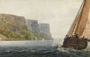 O Packet Mohawk de Albany Passing the Palisades, 1811-ca. 1813. de Pavel Petrovic Svin
