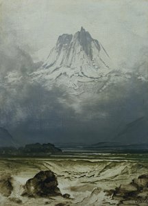 Landscape Study, Norte da Noruega (petróleo sobre painel)