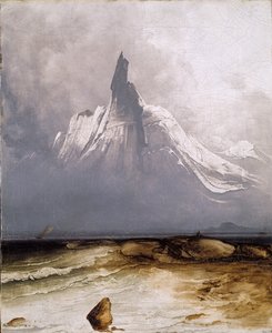 Stetind no nevoeiro de Peder Balke