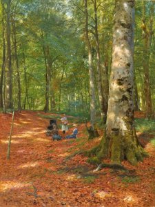 P.Mönsted, Na clareira da floresta de Peder Monsted