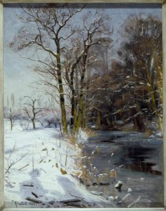 Dia ensolarado de inverno de Peder Monsted