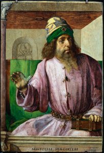 Aristóteles, filósofo e cientista grego antigo, c1470-c1504 de Pedro Berruguete