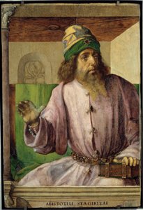 Retrato de Aristóteles, filósofo grego.