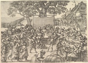 Casamento Camponês, 1560. de Peeter van der Borcht