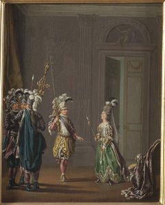 Gustav III da Suécia e Ulrika Eleonora von Fersen - Rei Gustav III da Suécia e Ulrika Eleonora von Fersen, por Hillestroem, Pehr (1732-1816). Óleo sobre tela. Tamanho: 50x40 cm. Museu Nacional de Estocolmo de Pehr Hilleström