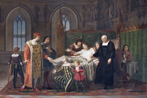Carlos VIII visitando Gian Galeazzo Sforza no Castelo de Pavia, 1822 (oi sobre tela)