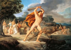 Hércules derrota Thanatos (óleo sobre tela)