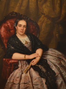 Retrato de Ana García Izcalbalceta, esposa do arquiteto de la Hidalga de Pelegrí Clavé