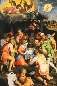 Adoração dos Pastores, de Pellegrino Tibaldi (1541-1583)