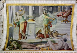 Ulisses e Circe, cerca de 1550 (fresco)