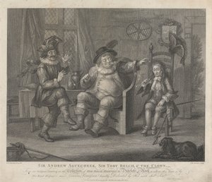 Sir Andrew Aguecheek, Sir Toby Belch e o Palhaço - "Décima Segunda Noite", Acto II, Cena III