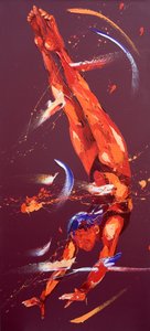 Ginasta Sete, 2011 (óleo sobre tela) de Penny Warden
