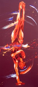 Ginasta Seis, 2011 (óleo sobre tela) de Penny Warden