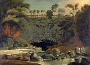 Porth-yr-Ogof, Brecknockshire, 1819. de Penry Williams