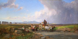 "Cena na Campagna Romana", 1865