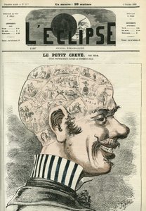 Little Creve, a estudar frenologia. Capa em "L