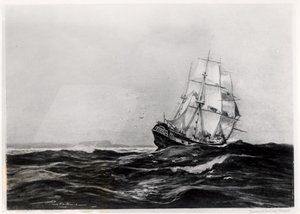 The Endeavour at Sea, 1900, gravado por Lowy