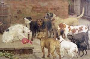 O cão com seu jantar de mestrado, 1892