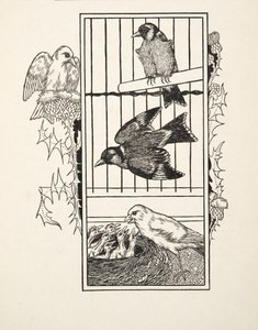 Um canário caritativo, de cem anecdotes dos animais, bar. 1924 de Percy J. Billingshurst