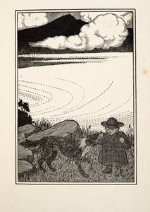 Uma criança salva, de cem anecdotes dos animais, bar. 1924 de Percy J. Billingshurst