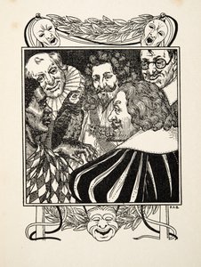 Um Papagaio Inverso, de Cem Anedotas de Animais, pub. 1924 (gravura) de Percy J. Billingshurst