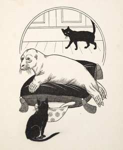 Um selo domesticado, de cem anecdotes dos animais, bar. 1924 de Percy J. Billingshurst