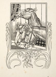 Ajudando o idoso, de cem anecdotes dos animais, bar. 1924 de Percy J. Billingshurst