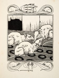 Filial Duty, de A Hundred Anecdotes of Animals, pub. 1924 (gravura) de Percy J. Billingshurst