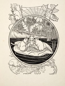 Ratos como navegadores, de cem anecdotes dos animais, bar. 1924 de Percy J. Billingshurst