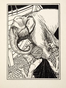 Perseverança nobre, de cem anecdotes dos animais, bar. 1924 de Percy J. Billingshurst