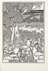Nada de mais, de Fontaine Fables, pub. 1905 (gravura) de Percy J. Billingshurst