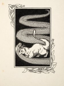 Snake Destroyers, de A Hundred Anecdotes of Animals, pub. 1924 (gravura) de Percy J. Billingshurst