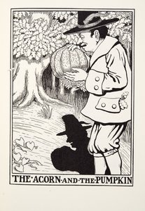 O Bolota e a Abóbora, de Fontaine Fables, pub. 1905 de Percy J. Billingshurst