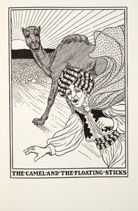 O camelo e os palitos flutuantes, de Fontaine Fables, pub. 1905 de Percy J. Billingshurst