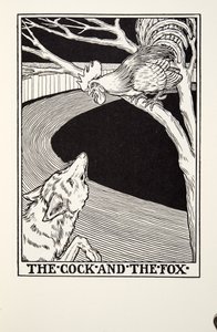 O Galo e a Raposa, de Fontaine Fables, pub. 1905