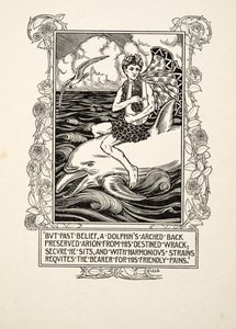 O golfinho, de cem anecdotes dos animais, bar. 1924 de Percy J. Billingshurst
