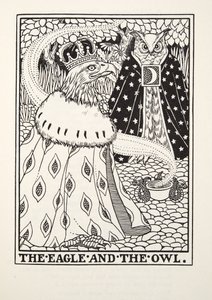 A Águia e a Coruja, de Fontaine Fables, pub. 1905