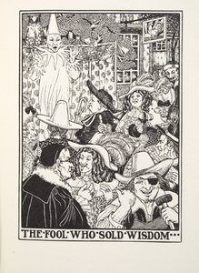 The Fool Who Sold Wisdom, de Fontaine Fables, pub. 1905 (gravura) de Percy J. Billingshurst