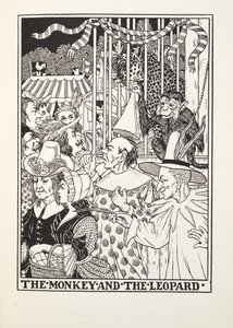 O Macaco e o Leopardo, de Fontaine Fables, pub. 1905 de Percy J. Billingshurst